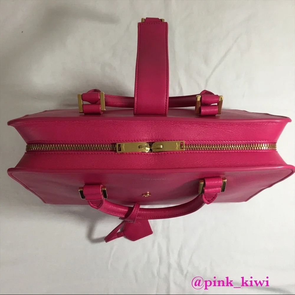 Saint Laurent Small Cabas Leather Satchel
